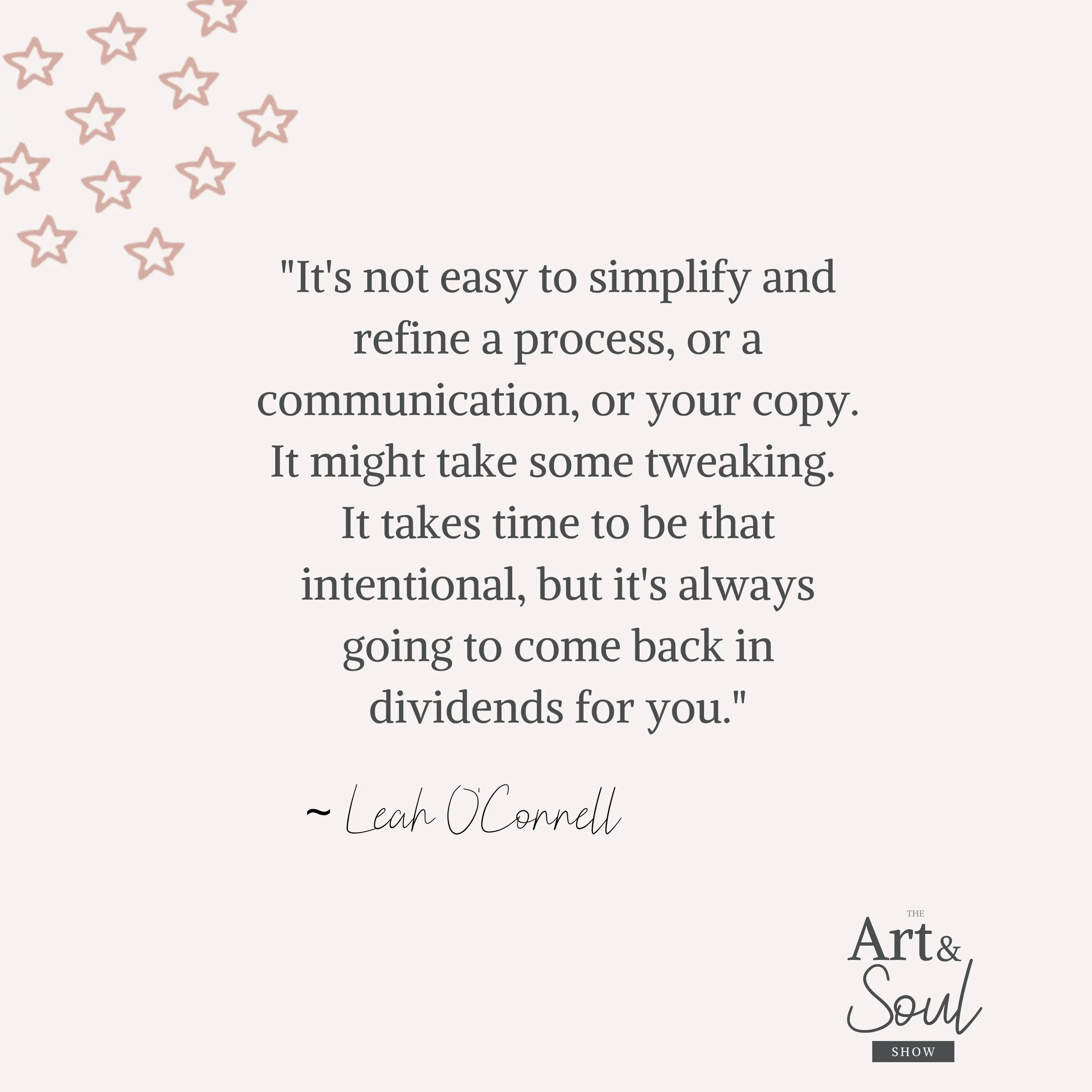Interview on The Art And Soul Podcast