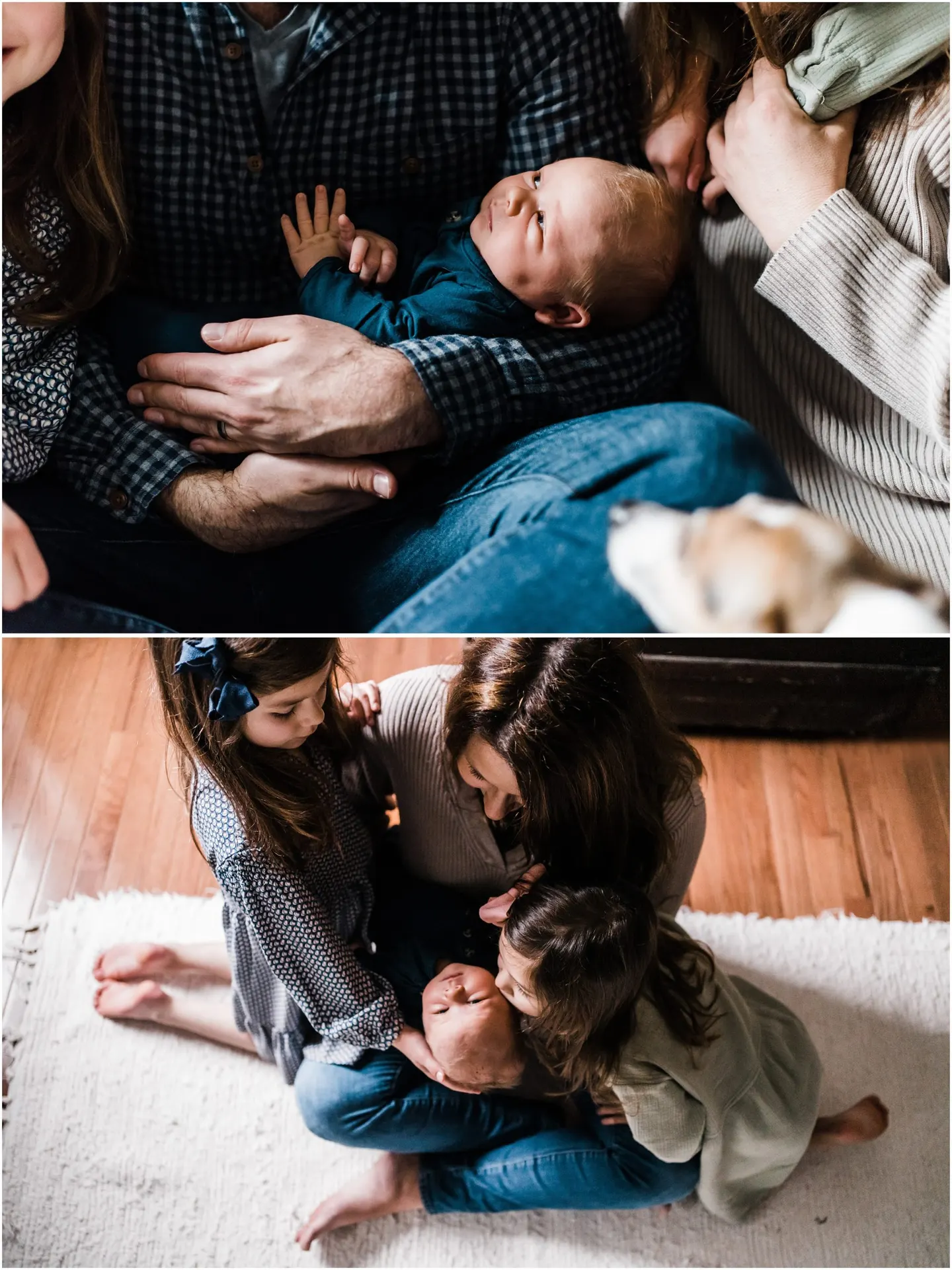 A cozy newborn session at home in Charlottesville
