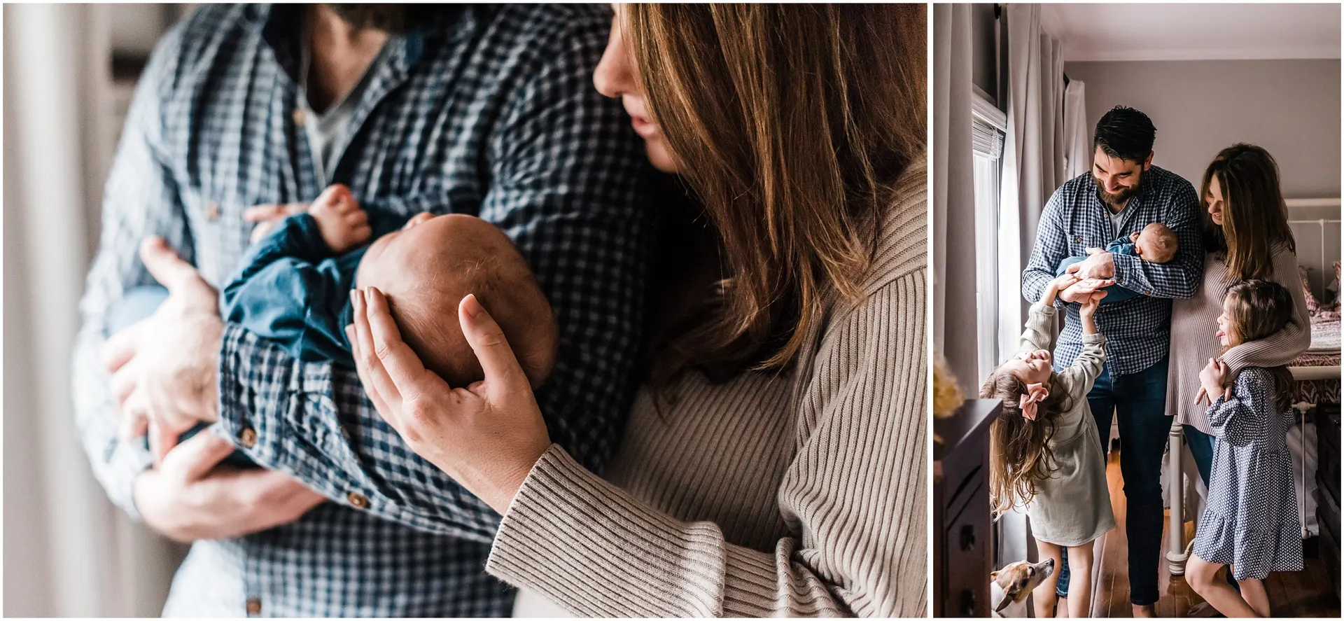 A cozy newborn session at home in Charlottesville
