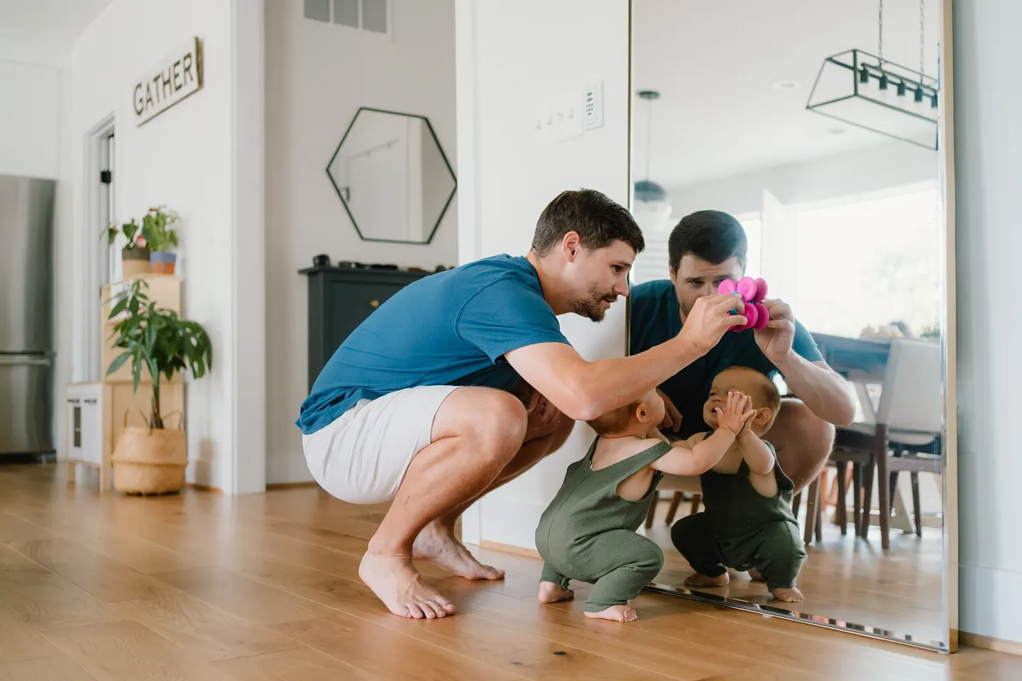One year old family photos at home | The Dunn Family