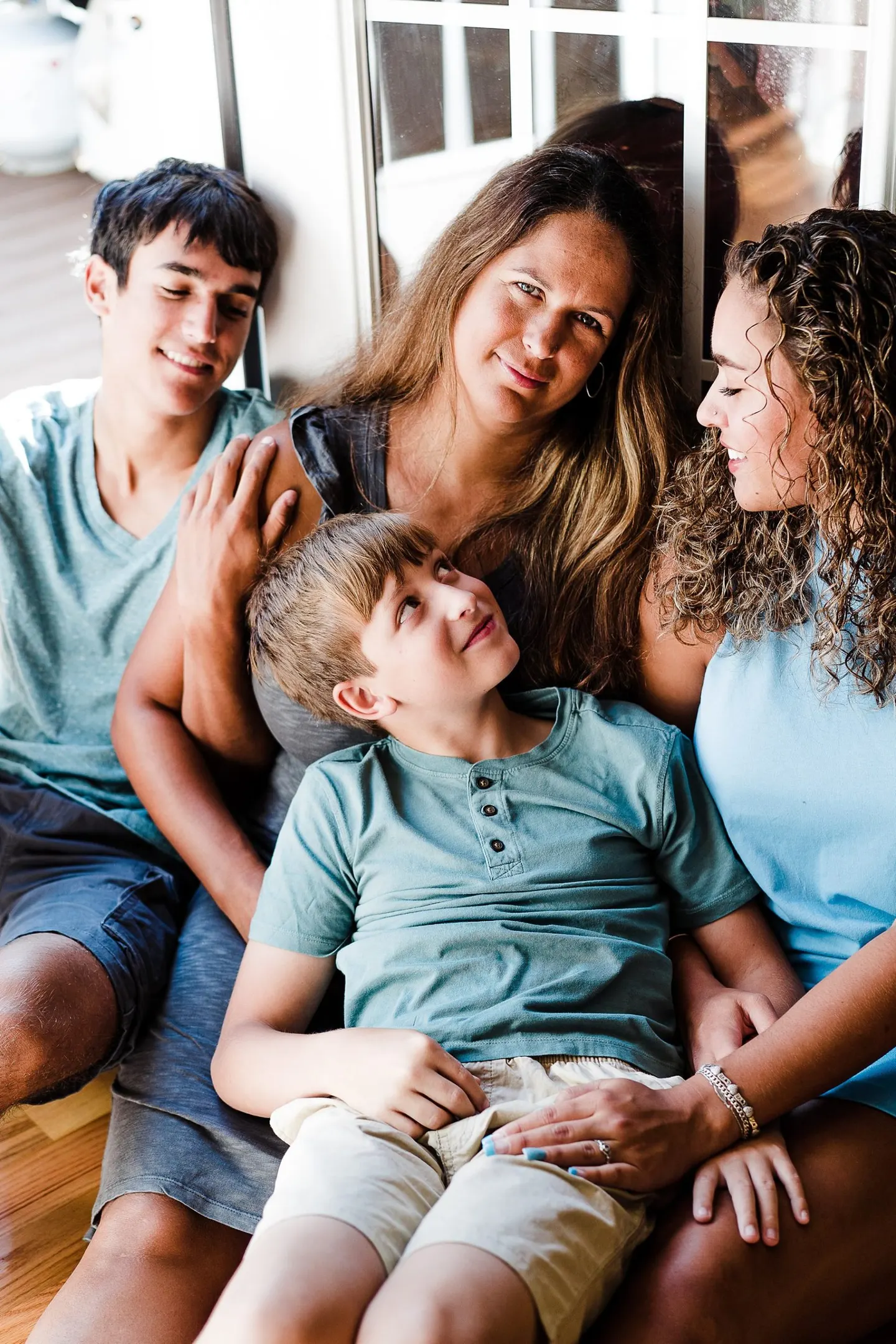 poses for at home sessions with teens 