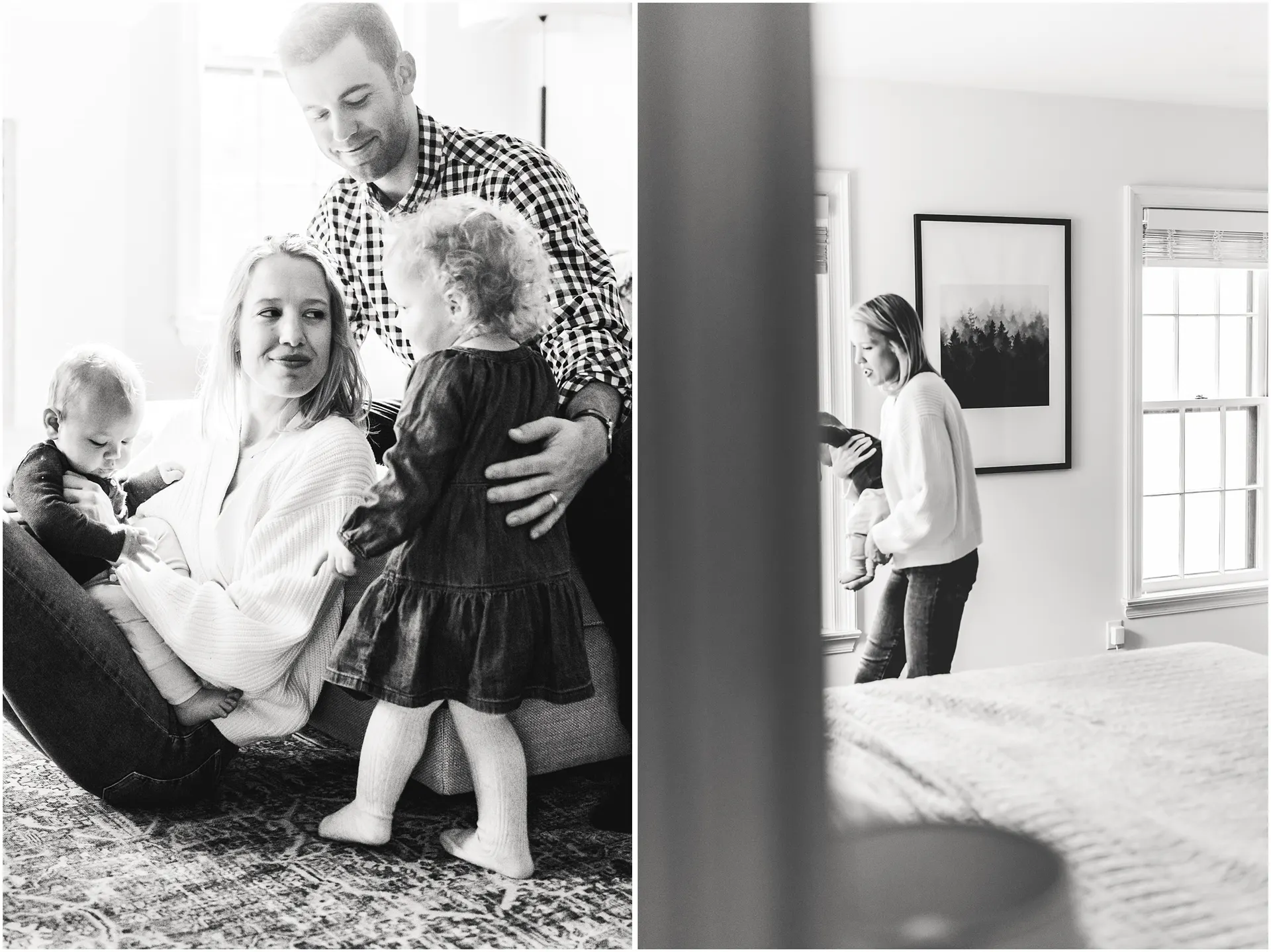 4 Tips for lifestyle newborn photos with 2 under 2
