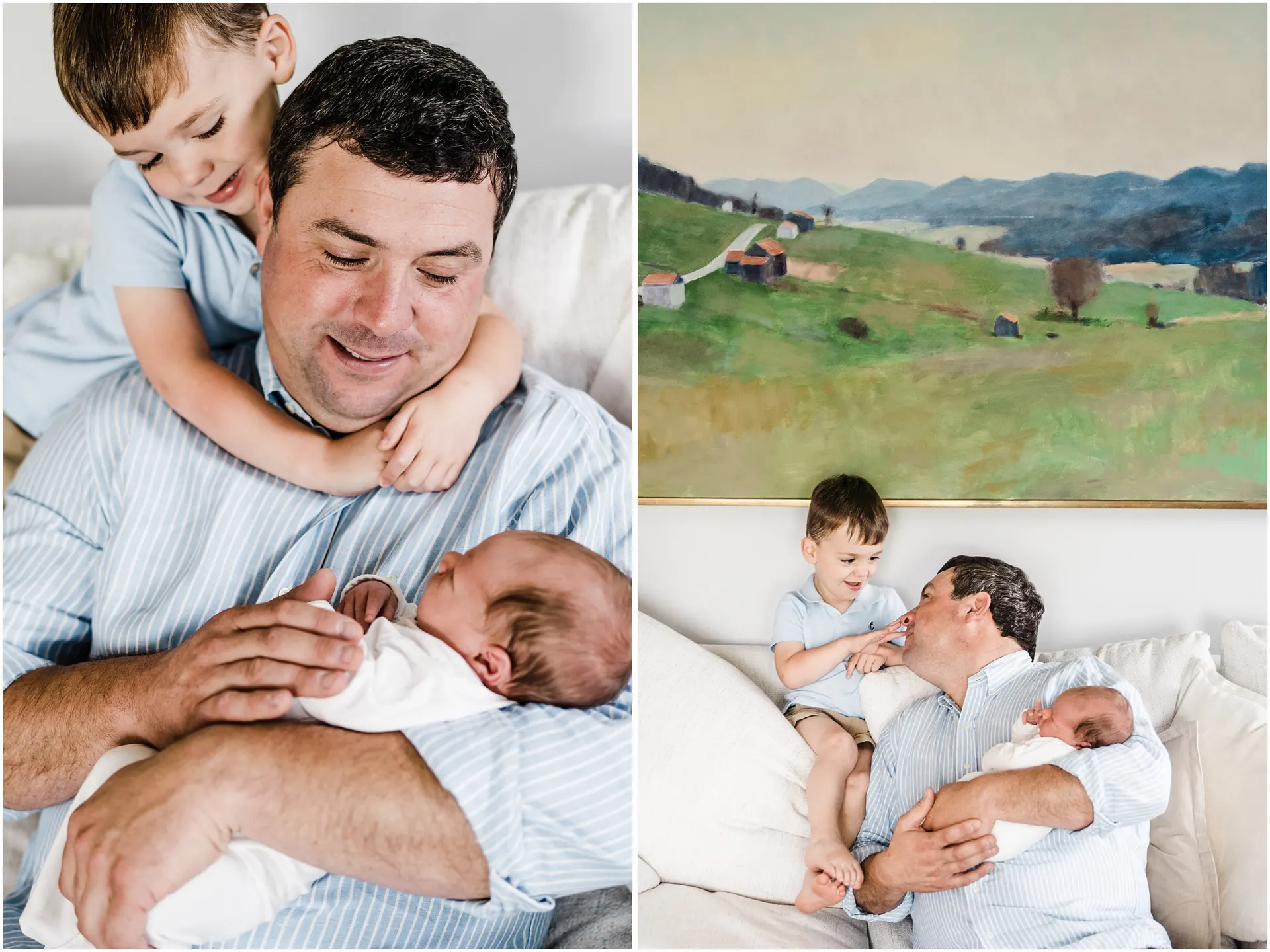Summer lifestyle newborn photos at home | Charlottesville, VA