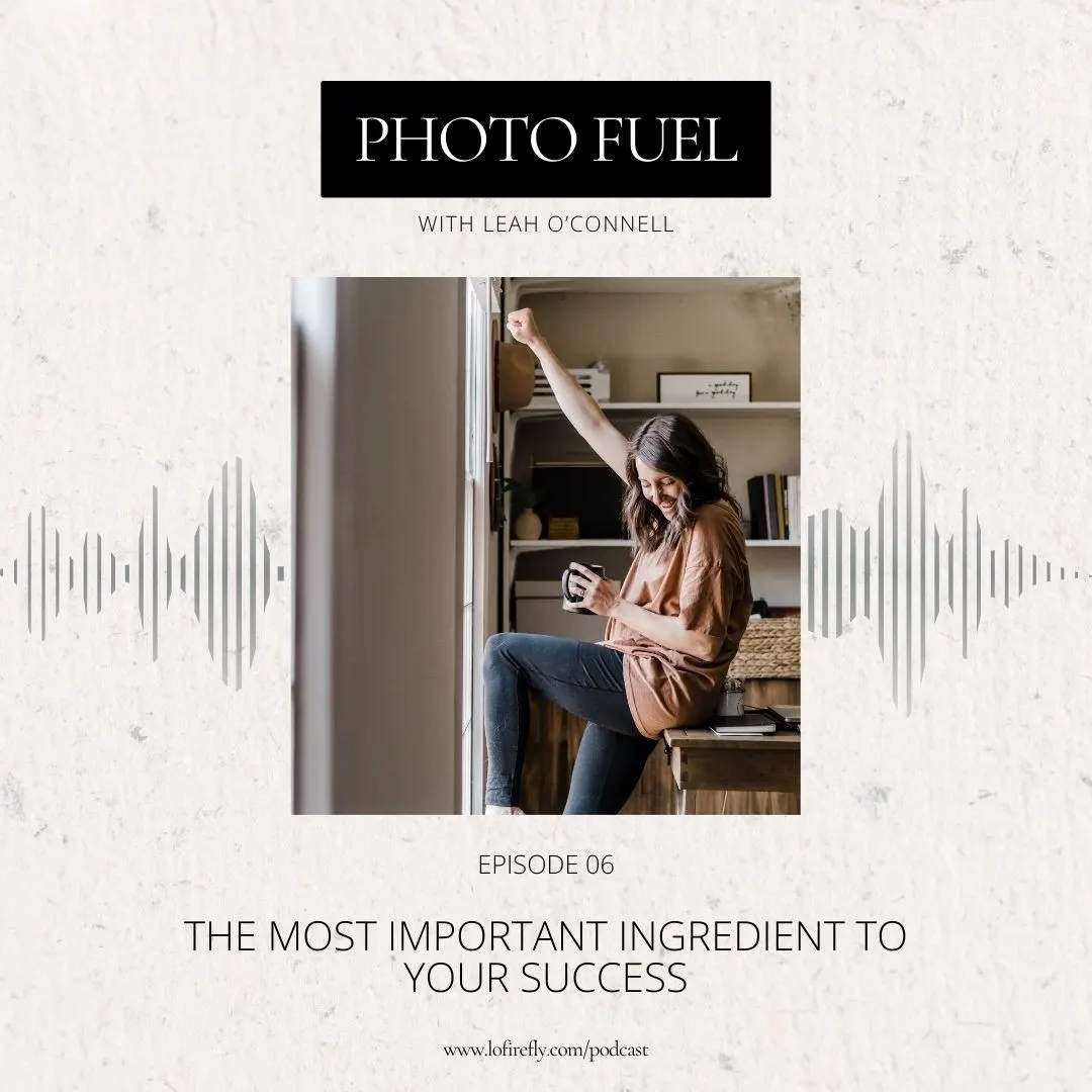 Cover art for "The key ingredient to your success" — the Photo Fuel podcast