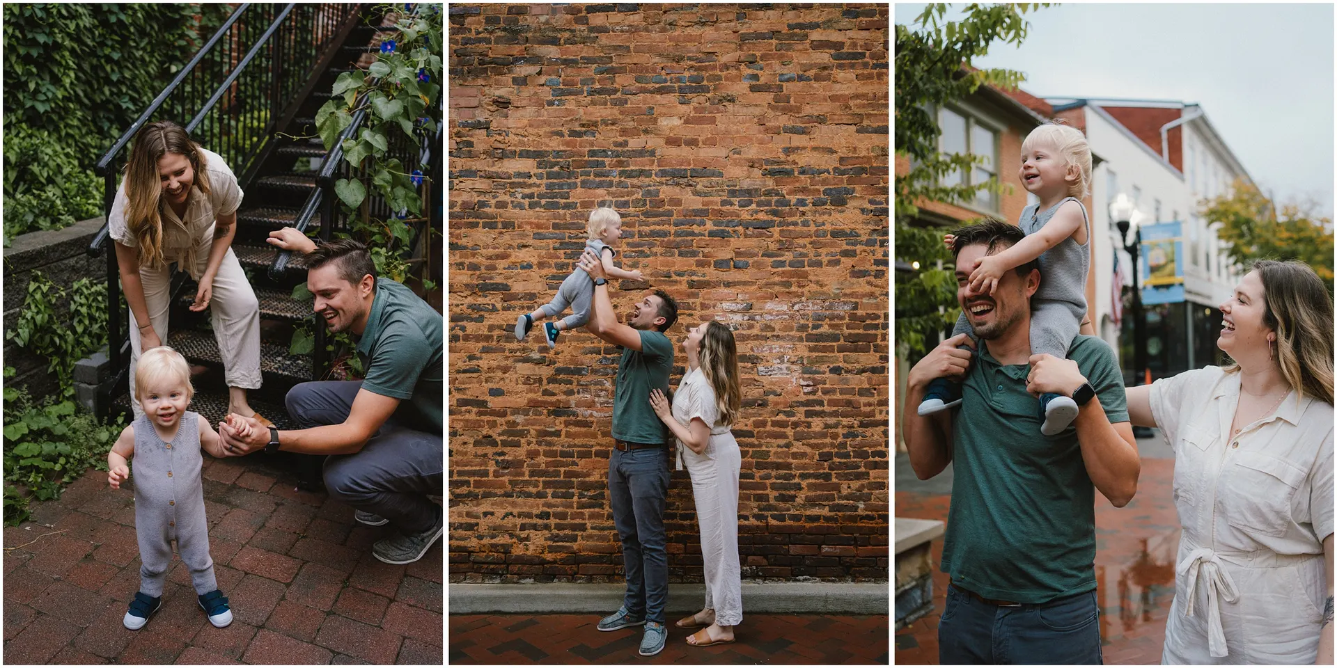 charlottesville photographer gives tips for what to wear for family photos if you don't like dresses with examples