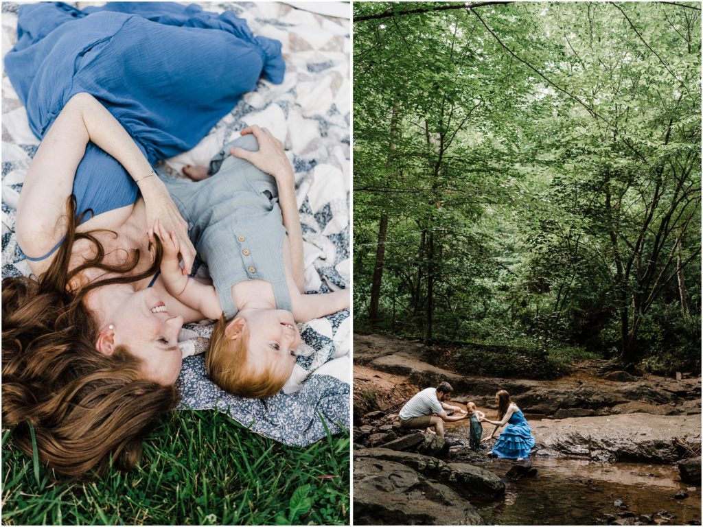 family photos creek, charlottesville