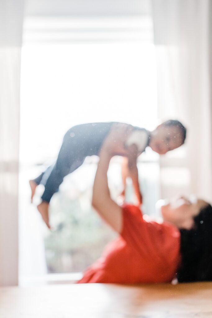 lifestyle photography of mother and son by charlottesville photographer