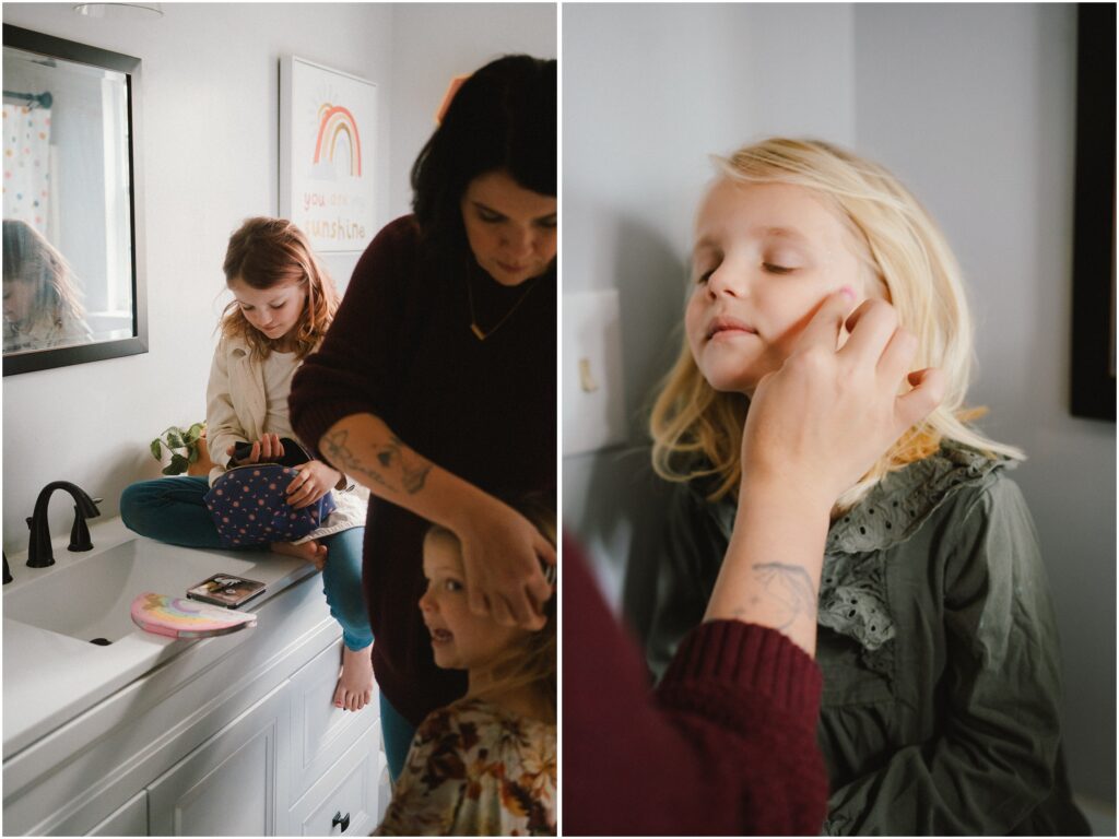 family photo ideas in a bathroom