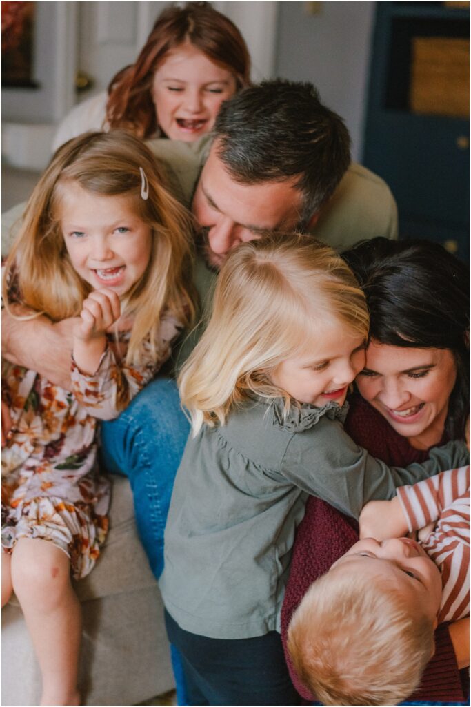 family photos in a dark home, charlottesville va