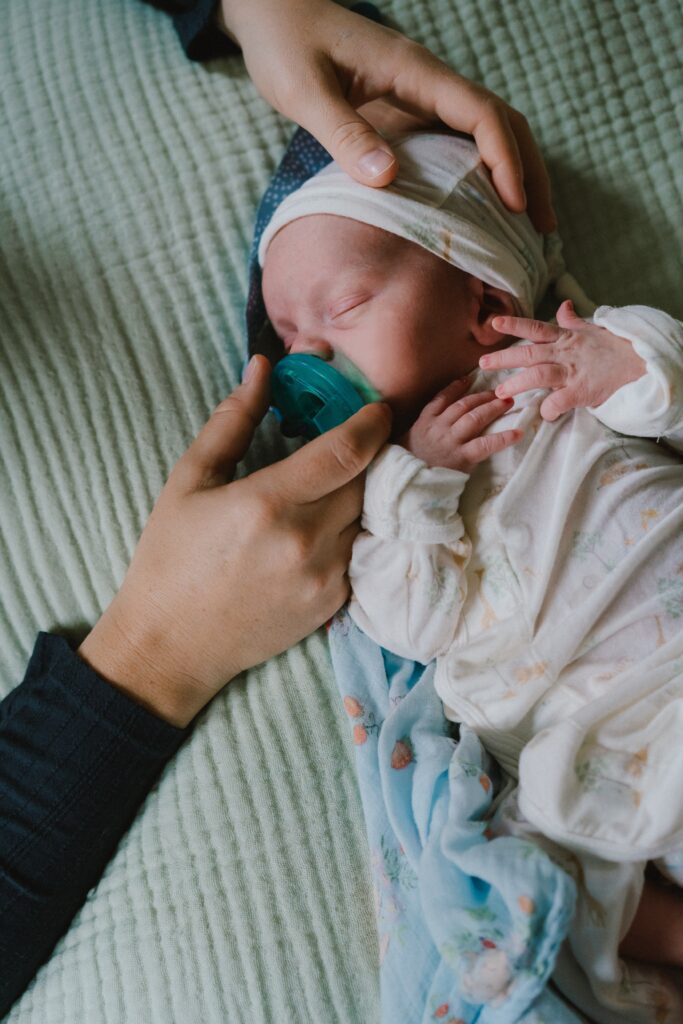 baby photos with pacifier