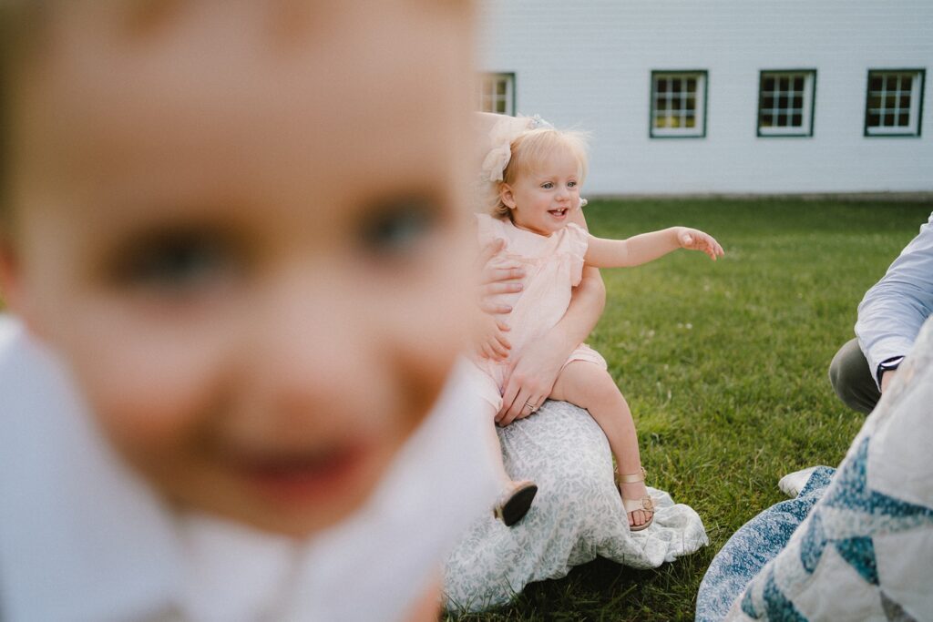 playful outdoor family photos in Charlottesville