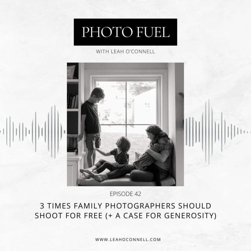 3 times family photographers should shoot for free