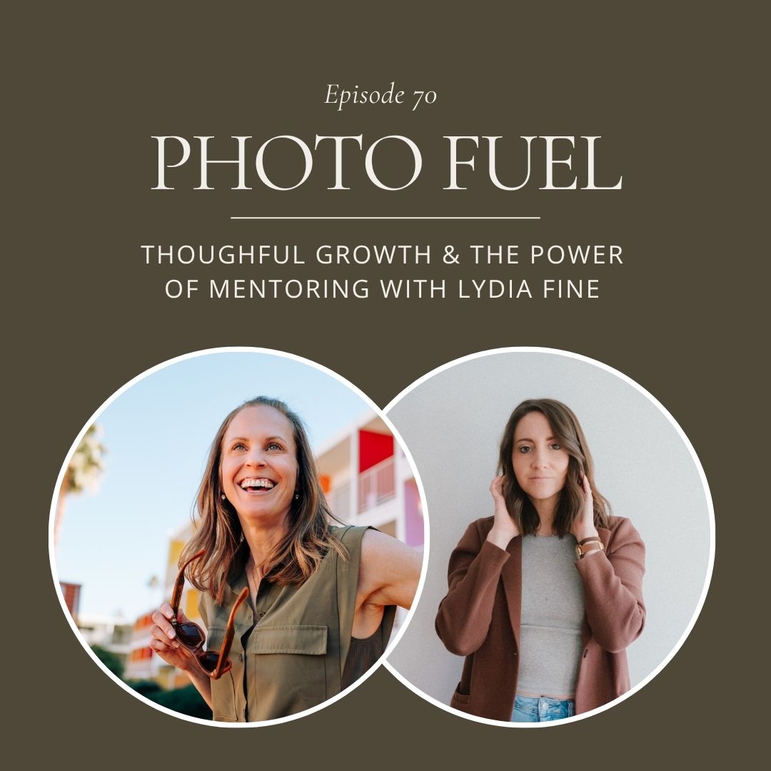 podcast interview with Lydia fine, mentoring for family photographers