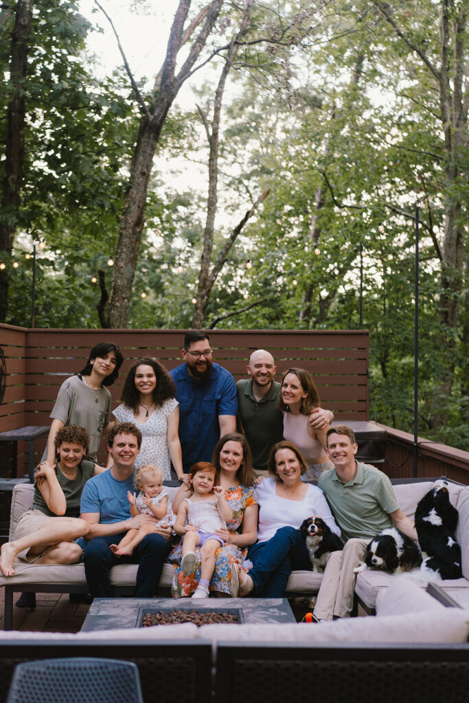 summer extended family photos in virginia